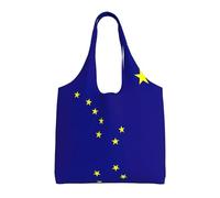 Pidgazdfgv Alaska State Flag Canvas Tote Bag Reusable Grocery Shopping Bag Daily Shopping Bag Gift Travel Nurse Teacher