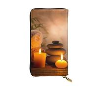 Pidgazdfgv Aromatic Candle Women RFID Blocking Wallet Leather Zip Phone Clutch Large Capacity Lady Travel Purse Gifts