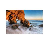 Pidgazdfgv Beach Malibu Bathroom Rug Extra Soft Absorbent Bath Mat Machine Washable Microfiber Non Slip Floor Mat