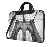 Pidgazdfgv Brooklyn Bridge Laptop Bag Business Computer Laptop Unisex Shoulder Messenger Briefcase Back School Season