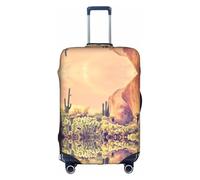 Pidgazdfgv Cactus at Sunset Poster Luggage Cover for Suitcase Suitcase Cover Protector Suitcase Cover Fit S-XL Inch Luggage