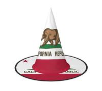 Pidgazdfgv California State Flag Halloween Hat Christmas Party Cosplay Costume Men Women Classic Accessory Fancy Dress Hair