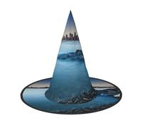 Pidgazdfgv Calm Sea And Rocks Halloween Hat Christmas Party Cosplay Costume Men Women Classic Accessory Fancy Dress Hair
