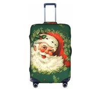 Pidgazdfgv Christmas Holiday Santa Claus Wreath Luggage Cover for Suitcase Suitcase Cover Protector Suitcase Cover Fit S-XL Inch Luggage