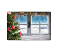 Pidgazdfgv Christmas Tree 1 Bathroom Rug Extra Soft Absorbent Bath Mat Machine Washable Microfiber Non Slip Floor Mat