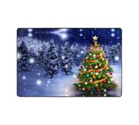 Pidgazdfgv Christmas Tree Bathroom Rug Extra Soft Absorbent Bath Mat Machine Washable Microfiber Non Slip Floor Mat