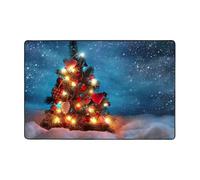 Pidgazdfgv Christmas Tree Picture Bathroom Rug Extra Soft Absorbent Bath Mat Machine Washable Microfiber Non Slip Floor Mat