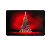 Pidgazdfgv Christmas Tree Xmas Glittering Bathroom Rug Extra Soft Absorbent Bath Mat Machine Washable Microfiber Non Slip Floor Mat