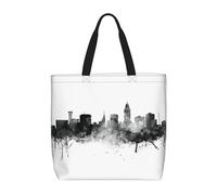 Pidgazdfgv City Skyline Shopping Bag Eco Friendly Shopping Tote Bag School Work Laptop Women Girl Handbag Everyday