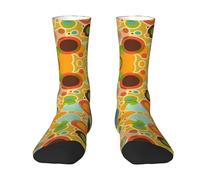 Pidgazdfgv Colorful Abstract Adult Socks Walking Socks Womens Hiking Breathable Men Comfortable Sock Ladies Outdoor Boy