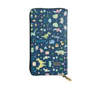 Pidgazdfgv Colorful Elephant and Lea Women RFID Blocking Wallet Leather Zip Phone Clutch Large Capacity Lady Travel Purse Gifts