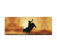 Pidgazdfgv Cool Bull Riding Premium Spill-Proof Stain-Resistant Cloth Gaming Mouse Pad 800 X 300 X 3 Mm Long Desk Pad