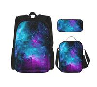 Pidgazdfgv Cool Star River Backpack Kid Boys Girls Lunch Box School Bookbag Set Secondary Pupil College Student Gift