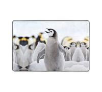 Pidgazdfgv Cute Penguin Animal Pattern Bathroom Rug Extra Soft Absorbent Bath Mat Machine Washable Microfiber Non Slip Floor Mat