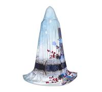 Pidgazdfgv Cute Snowmen Christmas Hooded Cape Halloween Child Fancy Dress Child Dress Up Accessories Costume Party Cosplay