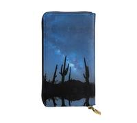 Pidgazdfgv Desert with Cactus Women RFID Blocking Wallet Leather Zip Phone Clutch Large Capacity Lady Travel Purse Gifts