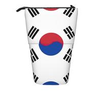 Pidgazdfgv Flag of Republic of Korea Pencil Case Portable Pencil Bag School Office Kid Students Adult Girl Boys Present Make Up