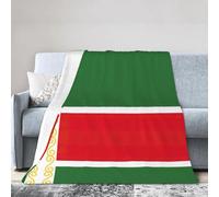 Pidgazdfgv Flag Of The Chechen Republic Fleece Blanket Sofa Throw Fluffy Soft Warm Versatile Blanket Adult Sofa Couch Bed Throw Pet