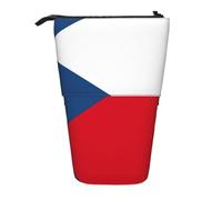Pidgazdfgv Flag of The Czech Republic Pencil Case Portable Pencil Bag School Office Kid Students Adult Girl Boys Present Make Up