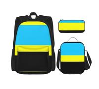 Pidgazdfgv Flag of The Sultanate of Burongan Backpack Kid Boys Girls Lunch Box School Bookbag Set Secondary Pupil College Student Gift