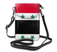 Pidgazdfgv Flag Of The Syrian Arab Republic Crossbody Wallet Women Leather Small Travel Strap Handbag Phone Bag Cell Phone Small Purse