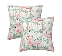 Pidgazdfgv Floral Flamingo Botany Cushion Cover Throw Pillow Cover Square Couch Cushion Sofa Bedroom Decor Pillowcase Summer