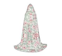 Pidgazdfgv Floral Flamingo Botany Hooded Cape Halloween Child Fancy Dress Child Dress Up Accessories Costume Party Cosplay