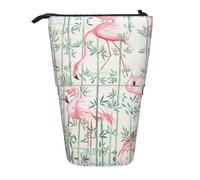 Pidgazdfgv Floral Flamingo Botany Pencil Case Portable Pencil Bag School Office Kid Students Adult Girl Boys Present Make Up