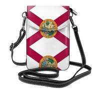 Pidgazdfgv Florida State Flag Crossbody Wallet Women Leather Small Travel Strap Handbag Phone Bag Cell Phone Small Purse