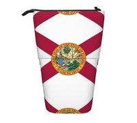 Pidgazdfgv Florida State Flag Pencil Case Portable Pencil Bag School Office Kid Students Adult Girl Boys Present Make Up