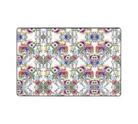 Pidgazdfgv Garden Blossoming Wildflowers Birds Leaves Branches Bathroom Rug Extra Soft Absorbent Bath Mat Machine Washable Microfiber Non Slip Floor Mat