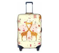 Pidgazdfgv Giraffe Heart Flower Butterfly Luggage Cover for Suitcase Suitcase Cover Protector Suitcase Cover Fit S-XL Inch Luggage