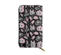 Pidgazdfgv Halloween Pumpkin Cat Women RFID Blocking Wallet Leather Zip Phone Clutch Large Capacity Lady Travel Purse Gifts