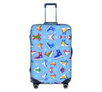 Pidgazdfgv Hockey Elements Creative Patterned Luggage Cover for Suitcase Suitcase Cover Protector Suitcase Cover Fit S-XL Inch Luggage