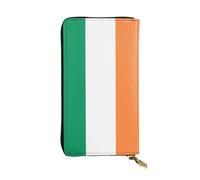 Pidgazdfgv Irish Flag Women RFID Blocking Wallet Leather Zip Phone Clutch Large Capacity Lady Travel Purse Gifts