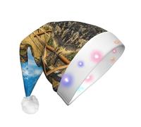 Pidgazdfgv Jeju Island Korealed Christmas Hats Adults Fun Christmas Glass Decorations Santa Party Cheer Xmas Tree Home