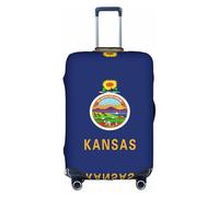 Pidgazdfgv Kansas State Flag Luggage Cover for Suitcase Suitcase Cover Protector Suitcase Cover Fit S-XL Inch Luggage