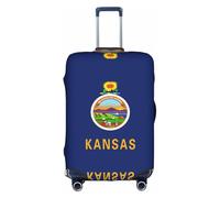 Pidgazdfgv Kansas State Flag Luggage Cover for Suitcase Suitcase Cover Protector Suitcase Cover Fit S-XL Inch Luggage