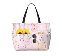 Pidgazdfgv Large Hand Painted Dragonfly Beach Bag Women Men Waterproof Pool Bag Holiday Travel Sports Bag Gym Sack Backpack