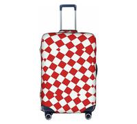 Pidgazdfgv Lattice Grid Pink Romance Luggage Cover for Suitcase Suitcase Cover Protector Suitcase Cover Fit S-XL Inch Luggage