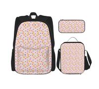 Pidgazdfgv Lovely Rice Ball Backpack Kid Boys Girls Lunch Box School Bookbag Set Secondary Pupil College Student Gift