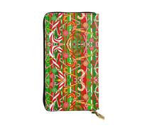 Pidgazdfgv Merry Christmas. Women RFID Blocking Wallet Leather Zip Phone Clutch Large Capacity Lady Travel Purse Gifts