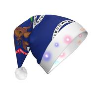 Pidgazdfgv Michigan State Flagled Christmas Hats Adults Fun Christmas Glass Decorations Santa Party Cheer Xmas Tree Home