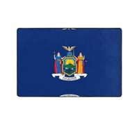 Pidgazdfgv New York Flag Bathroom Rug Extra Soft Absorbent Bath Mat Machine Washable Microfiber Non Slip Floor Mat