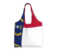 Pidgazdfgv North Carolina State Flag Canvas Tote Bag Reusable Grocery Shopping Bag Daily Shopping Bag Gift Travel Nurse Teacher