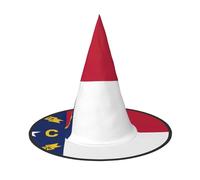 Pidgazdfgv North Carolina State Flag Halloween Hat Christmas Party Cosplay Costume Men Women Classic Accessory Fancy Dress Hair
