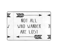 Pidgazdfgv Not All Who Wander Are Lost Bathroom Rug Extra Soft Absorbent Bath Mat Machine Washable Microfiber Non Slip Floor Mat