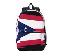 Pidgazdfgv Ohio State Flag 17 Inch Laptop Backpack School Business Flight Approved Weekend Luggage Sleeve Women Men