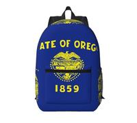 Pidgazdfgv Oregon State Flag 17 Inch Laptop Backpack School Business Flight Approved Weekend Luggage Sleeve Women Men