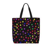 Pidgazdfgv Paw Printed Shopping Bag Eco Friendly Shopping Tote Bag School Work Laptop Women Girl Handbag Everyday